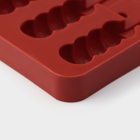 Form for candy "Bank", silicone, 19 × 11 × 2 cm, 5 cells (6 × 2.6 cm), color mix-4