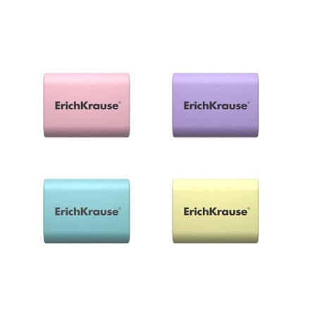 Eraser Erichkrause Sponge 37 x 33 x 15 mm, mix, price 1 pc-1