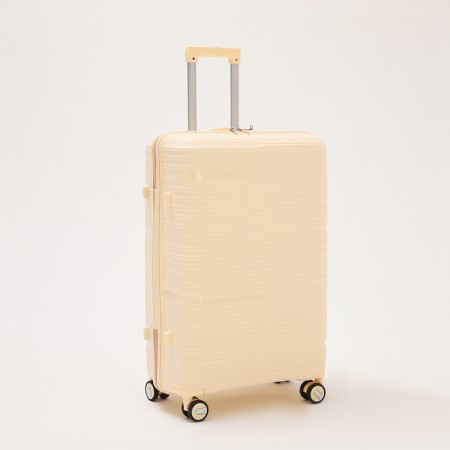 Big suitcase 28 ", lightning department, code castle, 4 wheels, beige color-1