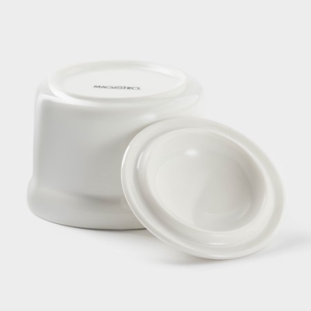 Porcelain sugar tower with Magistro Blanche lid, 250 ml, white color-2