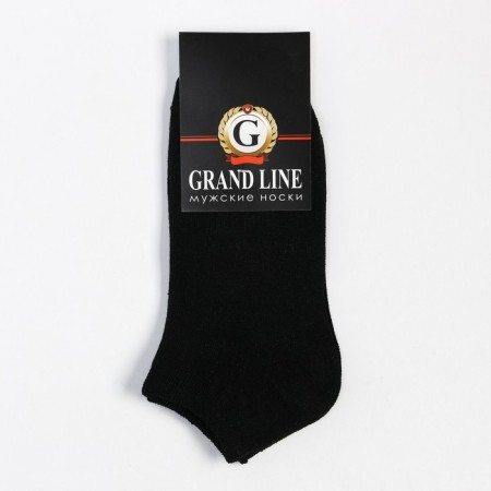 Male socks shortened, black color, size 25-4