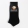 Male socks shortened, black color, size 25