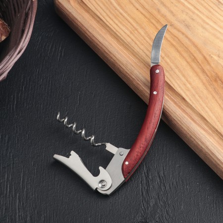 Spear of folding "Tree", 10.5 cm, brown color-1