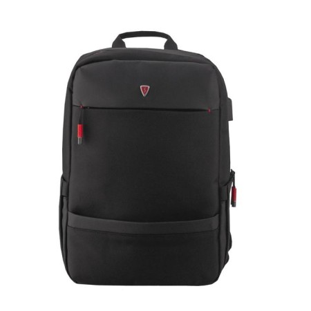 Backpack, lightning department, with USB, black color-1