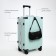 Middle suitcase 24 ", lightning department, 2 code locks, 4 wheels, hook, blue color