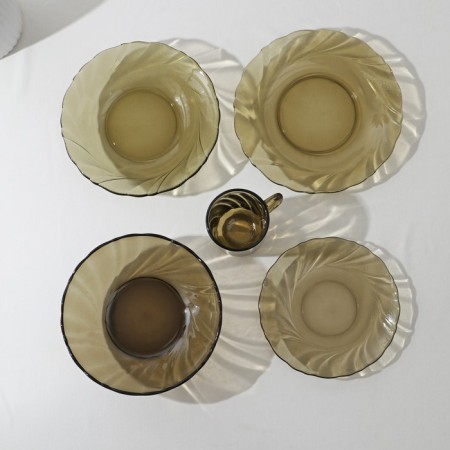 Alta Marea table set 24+1 item, glass, haze-10