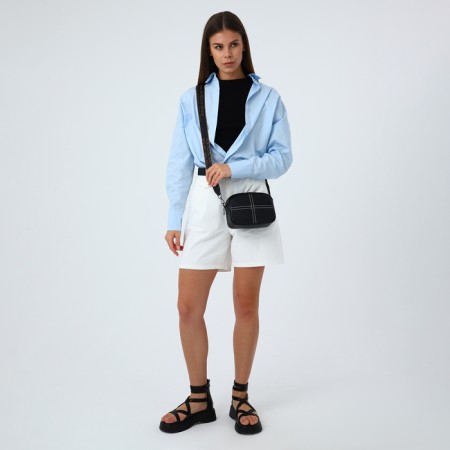 Women's bag with lightning, black color-8