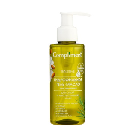 Hydrophilic gel oil for washing compliment for dry skin, 150 ml