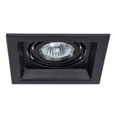Точечный встраиваемый светильник Arte Lamp Canis A6661PL-1BK, GU10, 50 Вт, 13х4.5 см, чёрный
