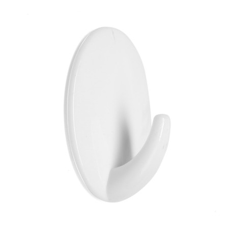 Holder self -adhesive tundra krep, 45x45 mm, white color, oval, 3 pcs.-4