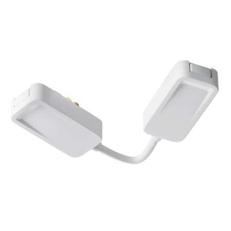 Corner power connector for the built-in track system Technical Tra084CPC-W-2, 16.3x2.5x2 cm, white color-1
