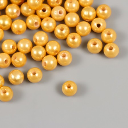 A set of beads "Pearls" d 8 mm, 250 grams, light beige-1