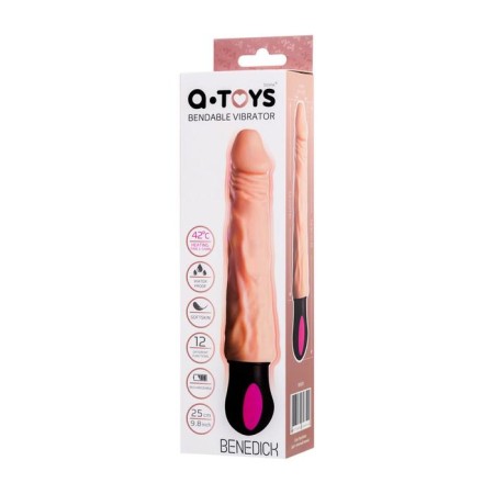 Realistic Toyfa A-Toys BeneDick Vibrator, TPE, 12 modes, 18 cm-3