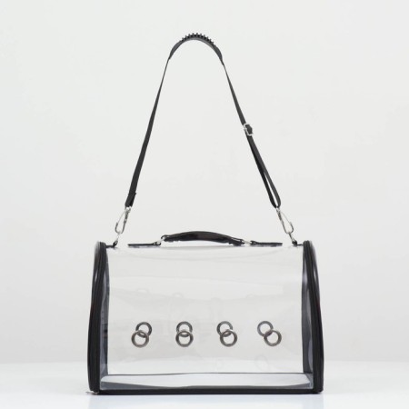 Transparent bag, 43*24*28 cm, black-1