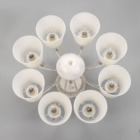 Chandelier 2150/8 E14 40W is white with a golden patina 79x79x35 cm Bayerlux-4