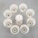 Chandelier 2150/8 E14 40W is white with a golden patina 79x79x35 cm Bayerlux