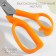 Scissors are universal, mowed blade, in a scabbard, 8 ", 20.5 cm, color mix