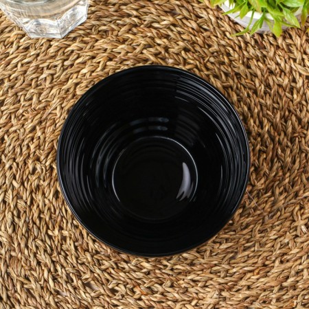 AVVIR CARVE bowl, 430 ml, d = 13 cm, glass ceramic, black color-1