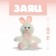 Soft toy "Hare", Mix colors