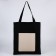 Shoper Nazamok, Kozhzam pocket, black color, beige, 40x35 cm