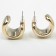Earrings Plastic "Circle" Muse, Color Gold