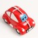 Piggy bank Ceramics "Eye machine" red 13x7.8x7.4 cm
