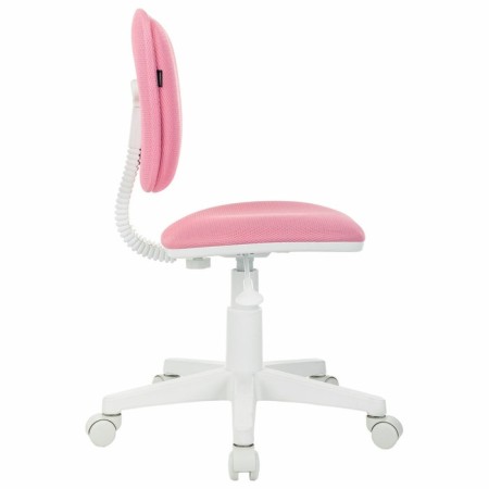 Brabix Joy MG-204W children's chair, without armrests, white plastic, pink TW-13A-2