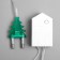 Garland “thread” 5 m with nozzles “crystal”, ip20, transparent thread, 50 LED, glow of multi, 8 modes, 220 V
