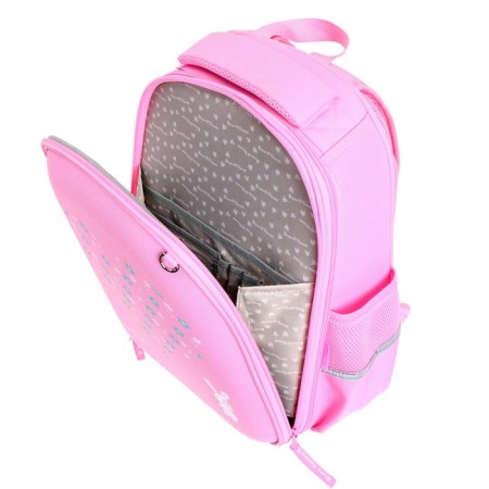 Frame backpack 38 x 30 x 20 cm, + pencil case, Bruno visconti "marshmallows"-7