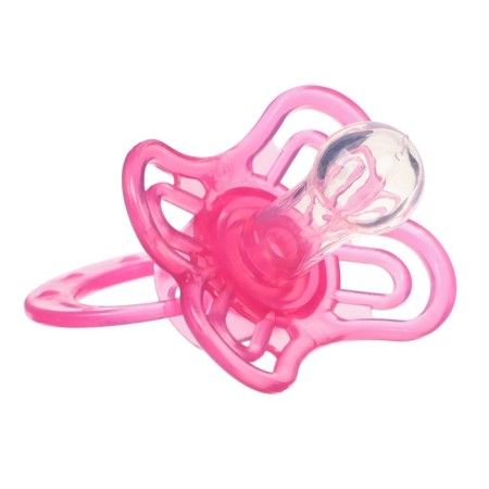 Nipple set - a dummy with a holder, SL, CL +6 months, with a cap “Butterfly”, pink-4