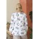 Female blouse, size 54, white, purple color