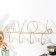Decorative metal hooks "inscription - love" gold 13x31 cm