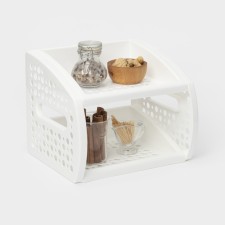 Tabletry 2 sectional, white color