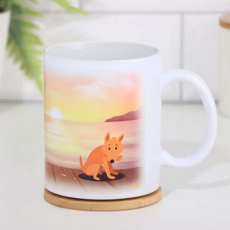 Sublimation mug "with love", with application-3