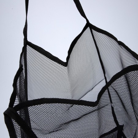 Bag Schoper beach, grid, 41x32x26 cm, black-4
