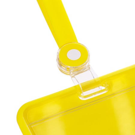 Horizontal badge 85 x 54 mm, erichkrause acrylic case, silicone tape, mix-3
