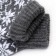 Women's socks, gray/white color, size 23-25