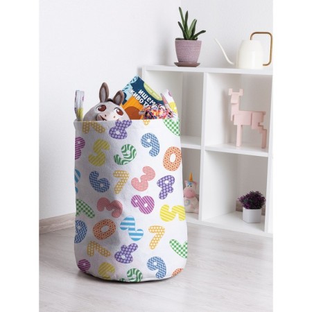 Basket for toys "Geometric numbers, size 35x50 cm