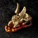 Souvenir "Horse Pegas", Brass, Amber
