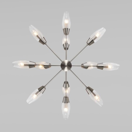 Ceiling chandelier with Thalia, 60W, E14, 98x98x55 cm-2