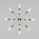 Ceiling chandelier with Thalia, 60W, E14, 98x98x55 cm