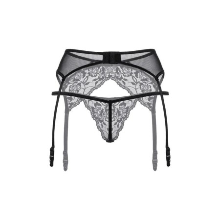 Panties and belt for stockings Softline Collection, black color, size m/l-2