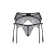 Panties and belt for stockings Softline Collection, black color, size m/l