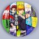 A set of paper dishes is a disposable anime ”: 6 plates, 1 garland, 6 glasses