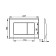 Alca Plast control button, white color