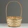 Wicker basket, d21 x 10/34 cm, bamboo