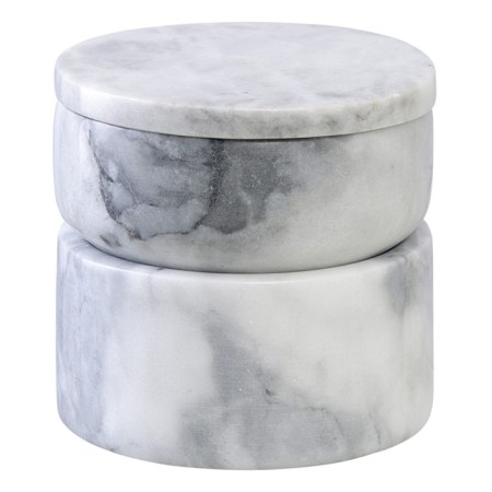 Bergenson Bjorn Marm jewelry box, 10.5x11.8 cm, color white marble