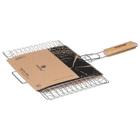 Ground grill Universal Maclay, 22x30 cm, chrome steel, for barbecue-6