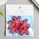 Decor for the work of acrylic "Children's drawing. Pink flower" 3.5x3.5 cm