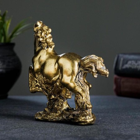 Figure "horse" Brass 13x13x5cm-2